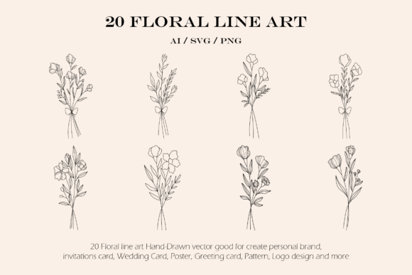 20 Floral Line Art Illustration: A Designer's Review