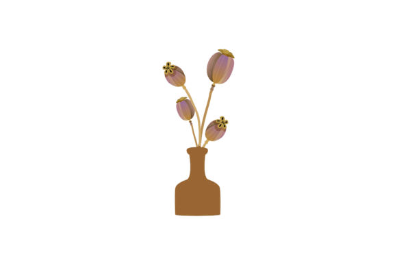 Aesthetic Floral Plant Graphics for Illustrations & Crafts