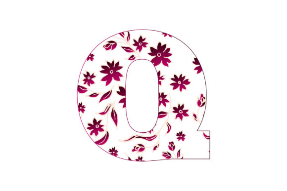 Colorful Floral Alphabet Q: A Designer's Review of Graphics and Illustrations