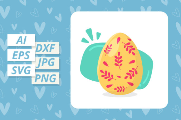 Easter Egg Floral Concept: A Review for Graphics and Illustrations