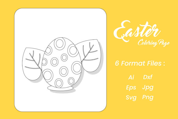 Easter Floral Bubble Coloring Page Graphics and Illustrations