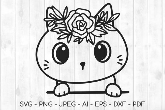 Floral Cat Svg Review: Graphics & Illustrations for Branding