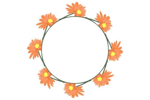 Floral Frame Art Designs: Graphics and Illustrations for Local Brands