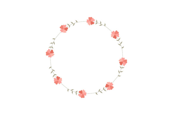 Floral Frame Circle Vectors: Elegant Graphics for Brand Illustrations