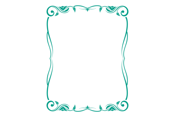 Floral Ornament Frame Graphics for Handmade Illustrations