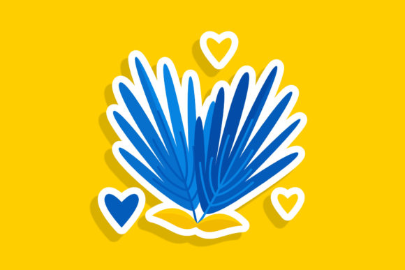 Ukraine Floral Sticker Style: A Designer's Review of Graphics and Illustrations